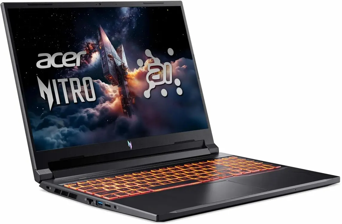 Ноутбук 16" 2560x1600 IPS 180 Гц Acer Nitro V 16 ANV16-42-R309 (NH.U2NAA.001); AMD Ryzen 5 240; 16 Гб; 512 Гб; NVIDIA GeForce RTX 5050 8Гб; Win 11; 76