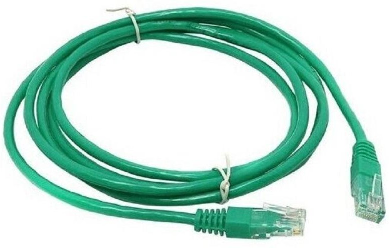 Кабель патч-корд ExeGate Green UTP-5e-5M-GN (EX282033RUS); не экранированный; кат. 5е; 4-х парный; 5,0 м