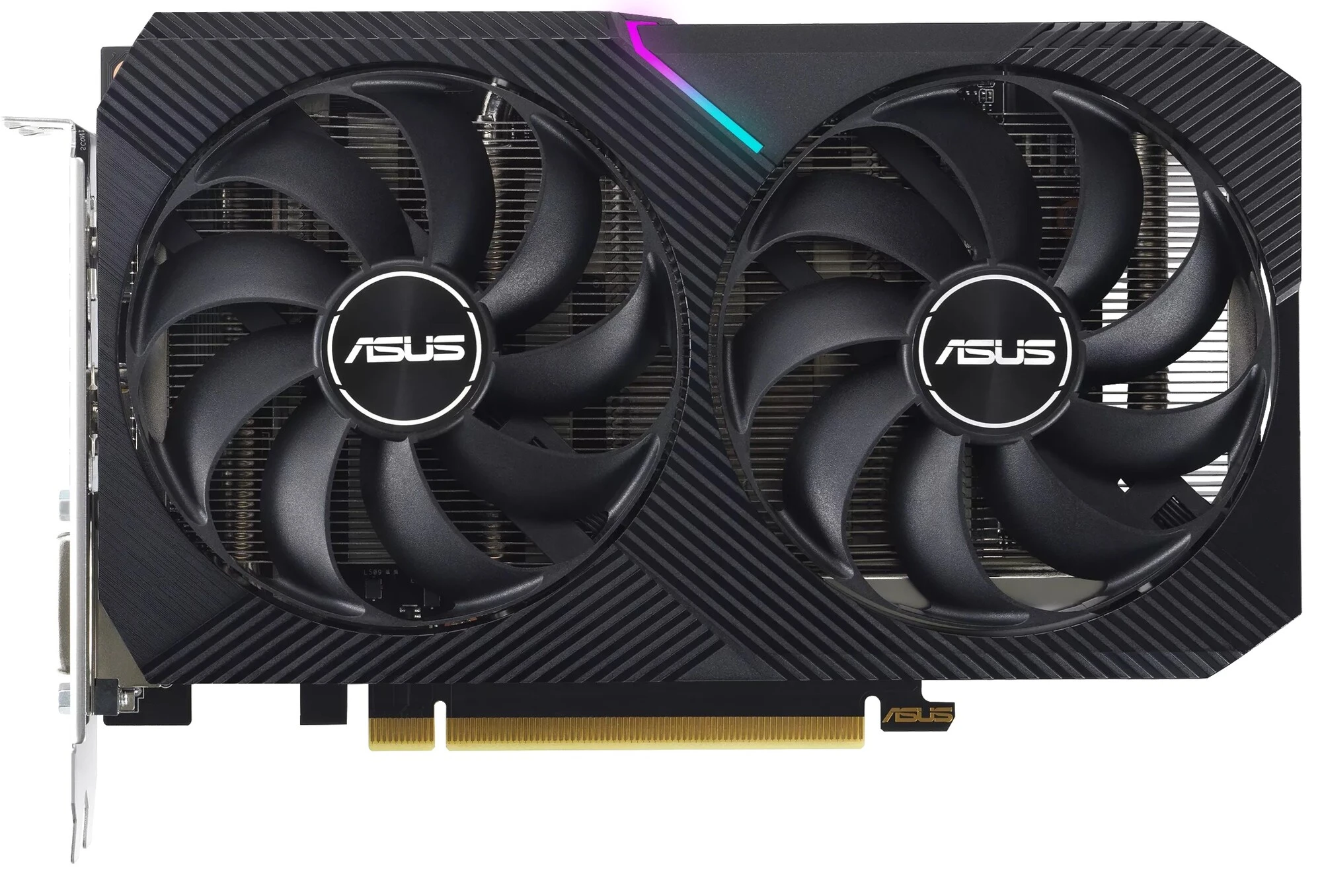 Видеокарта Nvidia GeForce RTX 3050 8 ГБ GDDR6 Asus Dual V2 OC Edition (DUAL-RTX3050-O8G-V2/ 90YV0GH6-M0NA00); PCI-E; кулер; RET; 1552-1852 МГц; 14 ГГц