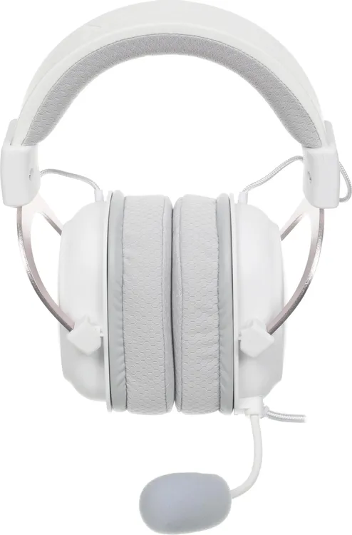 Гарнитура игровая Redragon ZEUS X White (70800***); оголовье; 20 - 20 000 Гц; 64 Ом; 2 м; микрофон; регулятор громкости; USB; подсветка RGB; виртуальн