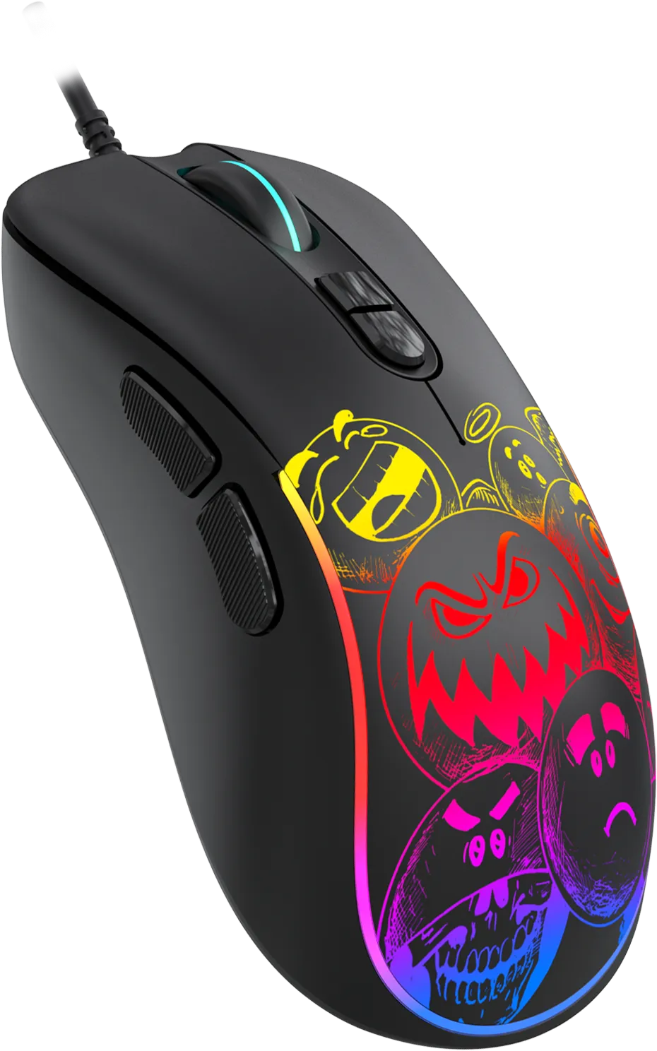 Мышь игровая Jet.A PANTEON MS82 Black (111)***; USB; оптический; 400-7200 dpi; 7 кнопок; колесо прок