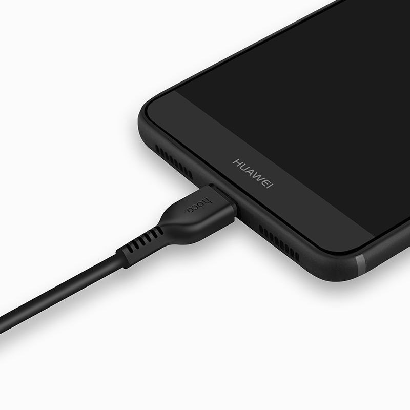 Кабель USB->Type-C Hoco X13 Easy charged; 2,4A; 1м; ПВХ; черный