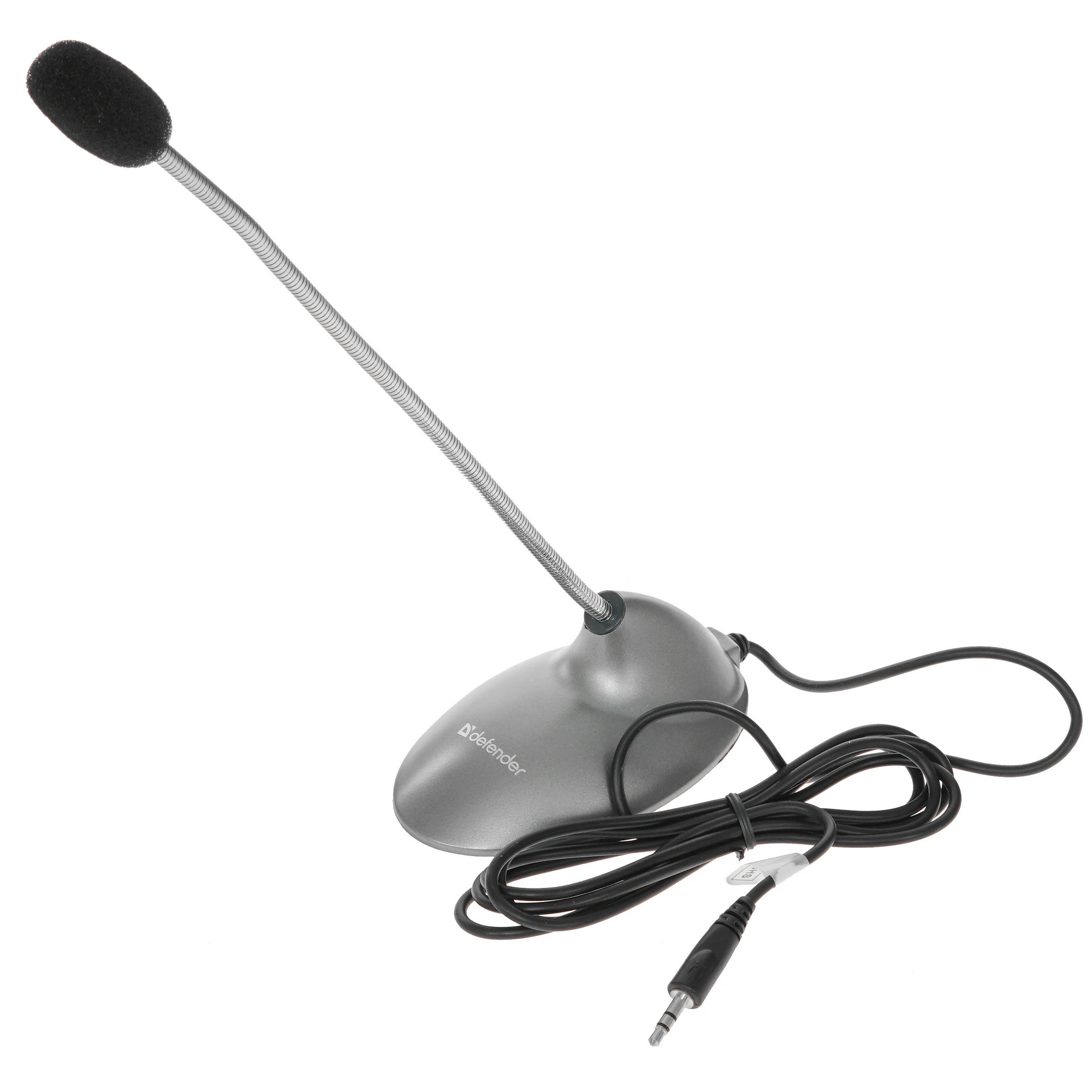 Микрофон Defender MIC-111 (64111***); конденсаторный; 20 - 13000 Гц; подставка; 1,5 м; 3,5 мм (mini 