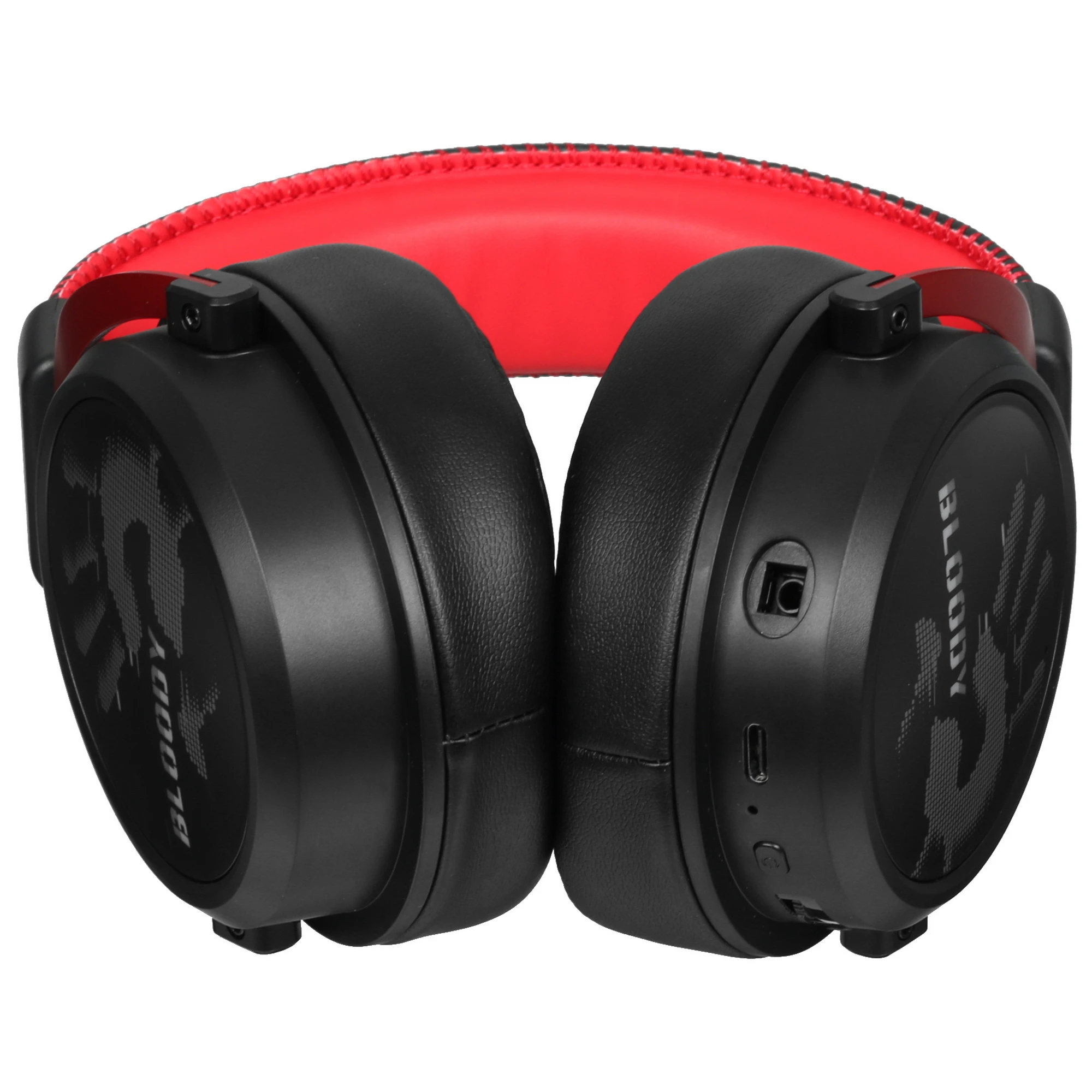 Гарнитура беспроводная A4Tech Bloody MR590 (MR590+ WIRED/SPORT RED***); накладные; Bluetooth/2.4 Ггц; оголовье; 20 - 20 000 Гц; 16 Ом; микрофон; регул