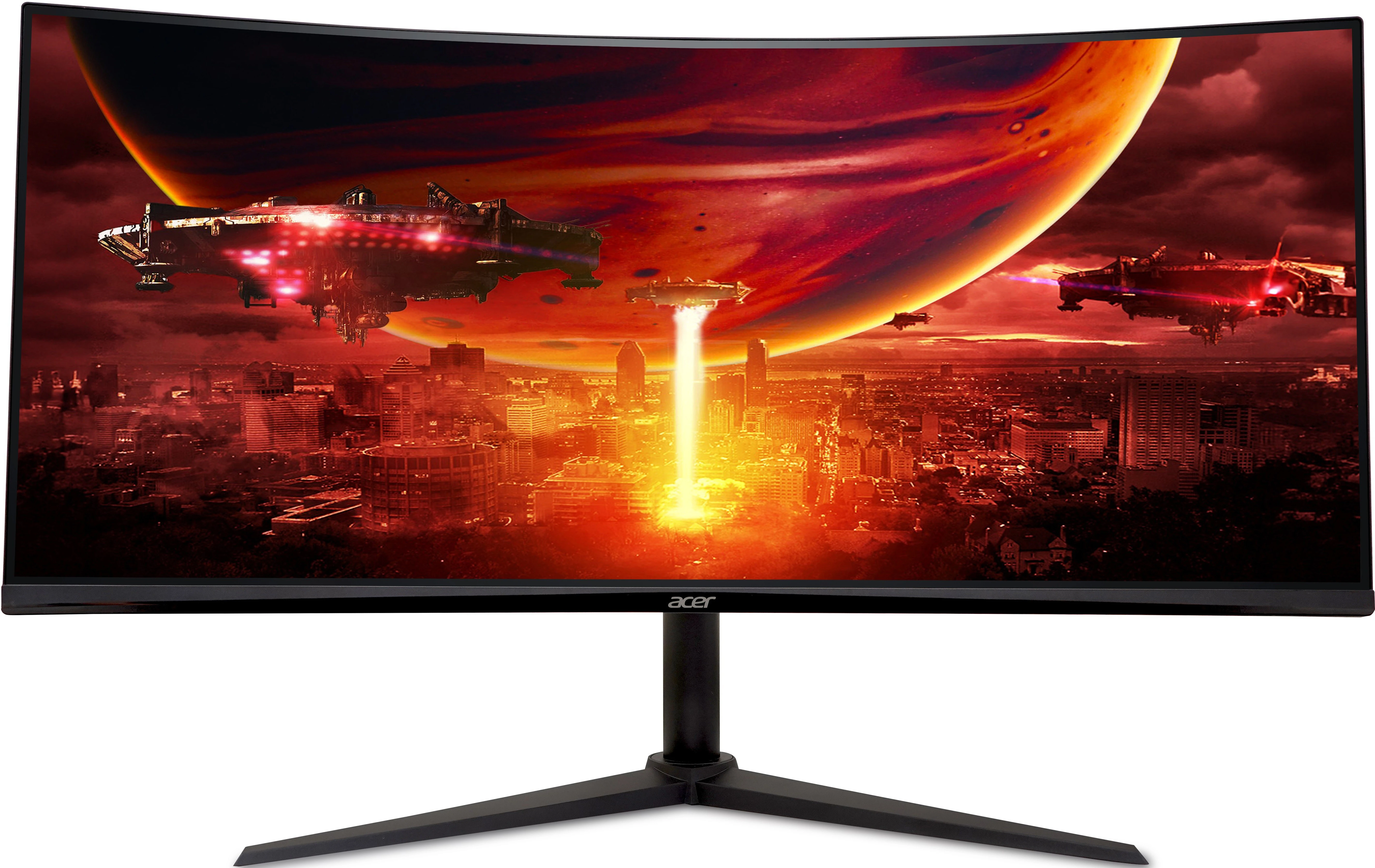 Монитор 34" Acer изогнутый Nitro ED340CURX0bmiipx (UM.CE0CD.002); WLED; 21:9; VA; 3440х1440; 200 Гц; 178°/178°; 250 кд/м²; 5 мс; 4 000:1; 2хHDMI; 1xDP