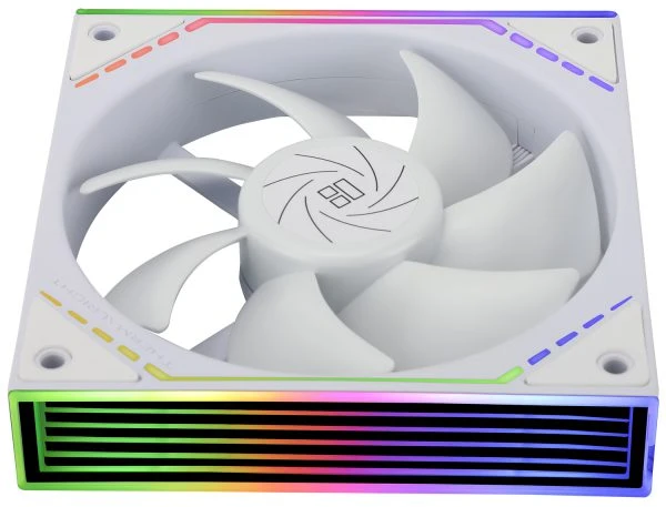 Вентилятор 120 мм Thermalright TL-M12W White; 4-pin(PWM)+3-pin(ARGB); 1500 об/мин; 47.6 CFM; 23,2 дБ; ARGB; черный