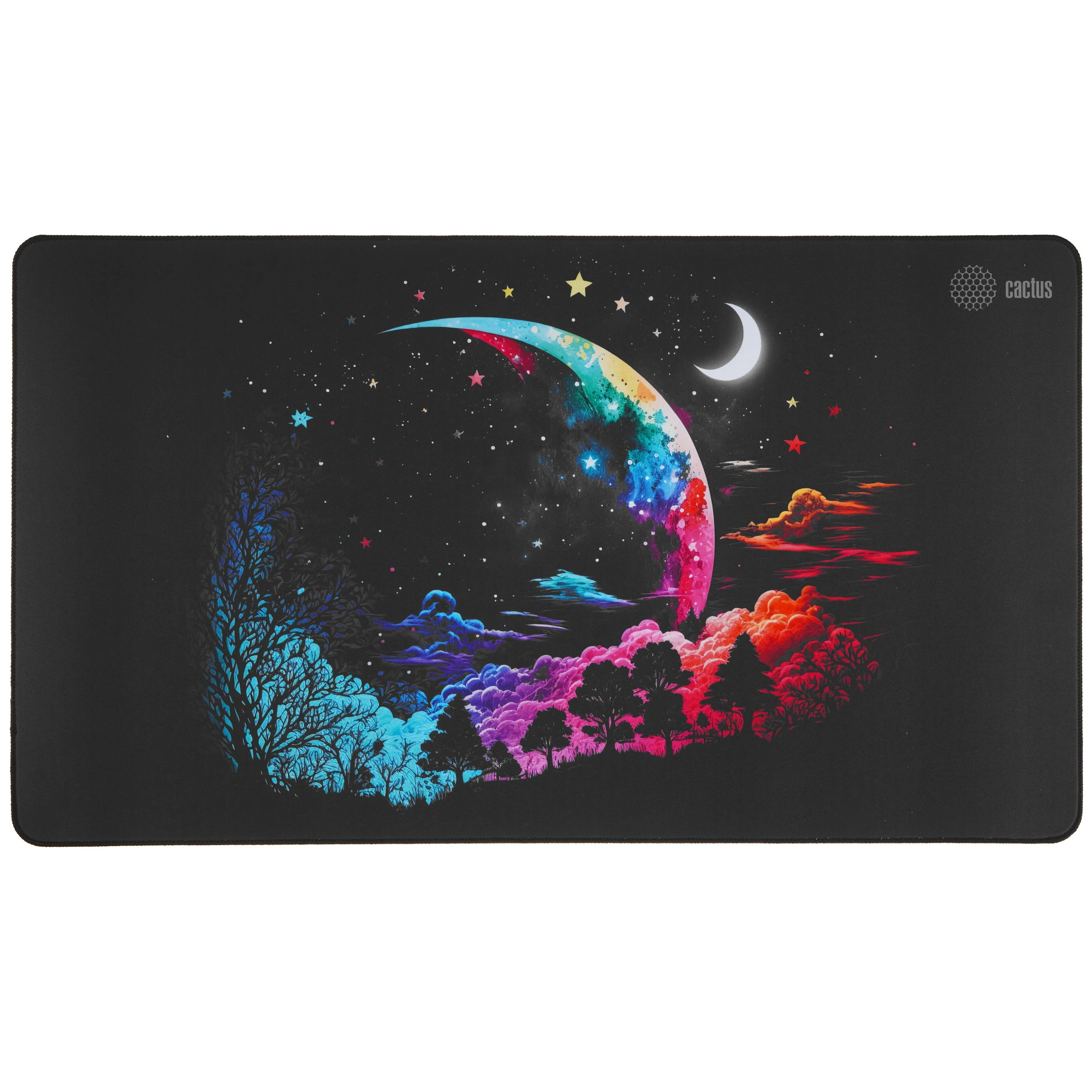 Коврик для мыши Cactus Moon (CS-MP-PRO05XLL); ткань + резиновая основа; 700 х 400 х 3 мм; игровая поверхность; рисунок