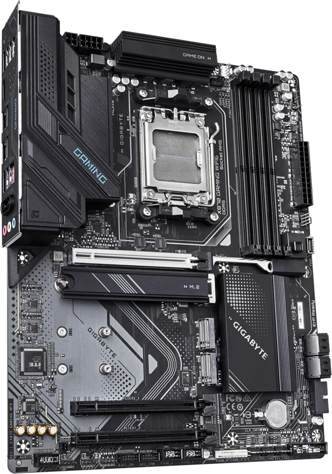 Материнская плата Gigabyte X870 GAMING WF6; Socket AM5; ATX; AMD X870; 4хDDR5(8200); 3xPCI-E x16; 1xHDMI; 6xSATA 6Gb/s; Audio 8 ch; 2.5GbE+WIFI 6/BT 5