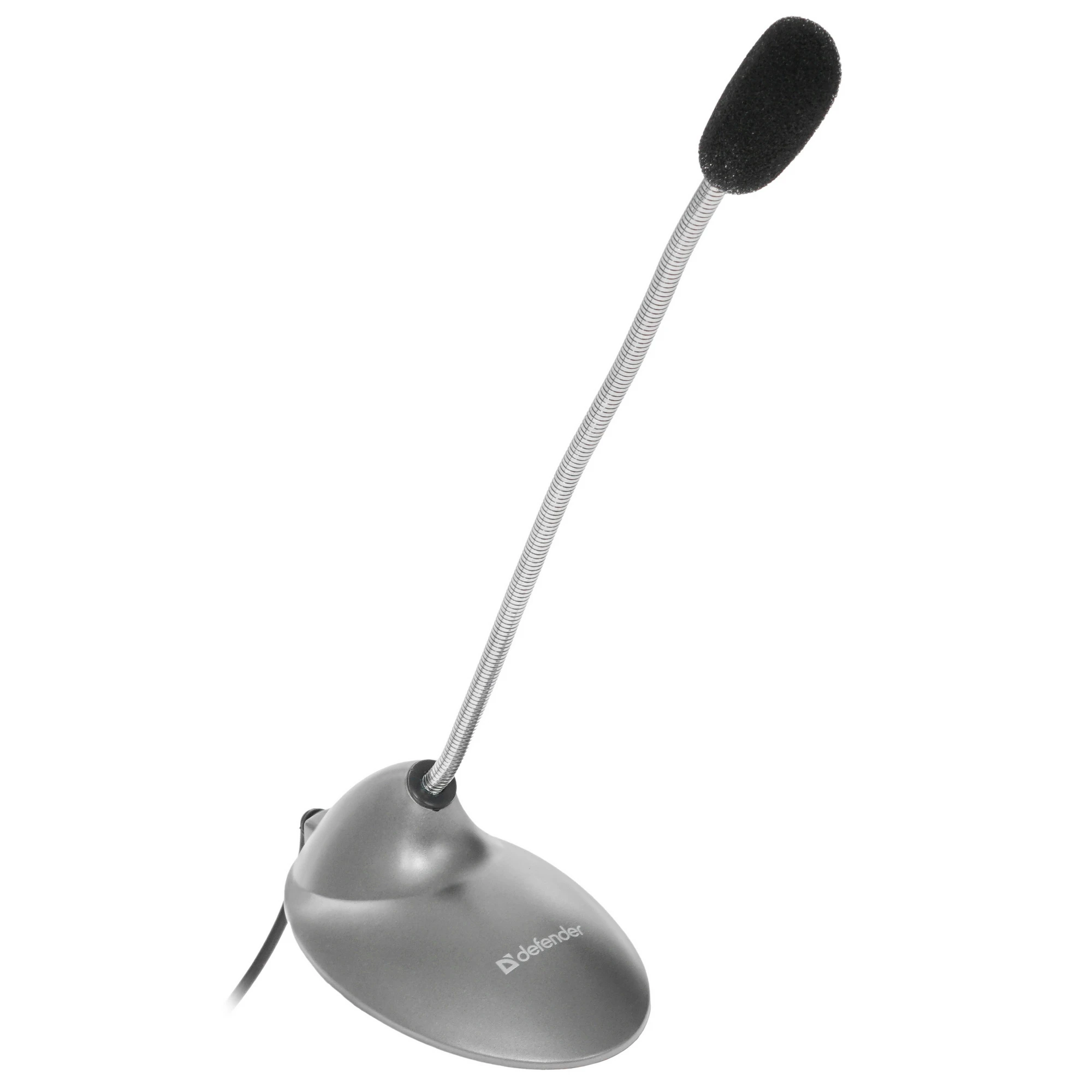 Микрофон Defender MIC-111 (64111***); конденсаторный; 20 - 13000 Гц; подставка; 1,5 м; 3,5 мм (mini 